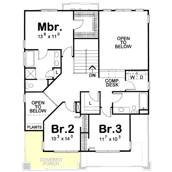 Upper/Second Floor Plan: 10-1124