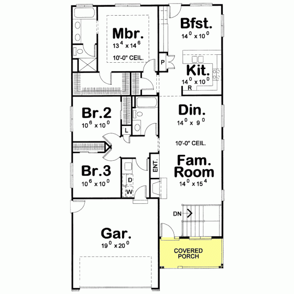 Main Floor Plan: 10-1125