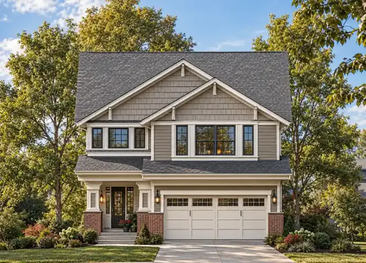 Craftsman house plans 10-1131 - front exterior, 2,346 sq ft, 4 bed, 2 bath house plans | Monster House Plans