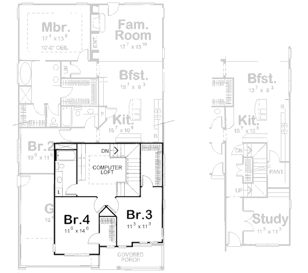 Upper/Second Floor Plan: 10-1133