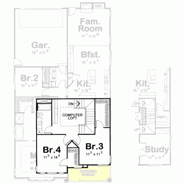 Upper/Second Floor Plan: 10-1135