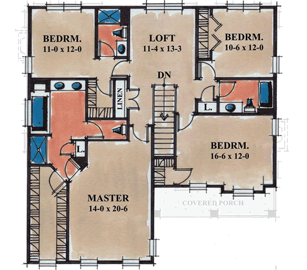 Upper/Second Floor Plan: 10-1138