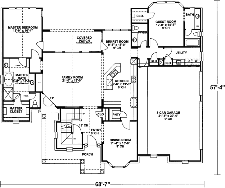Main Floor Plan: 10-1197