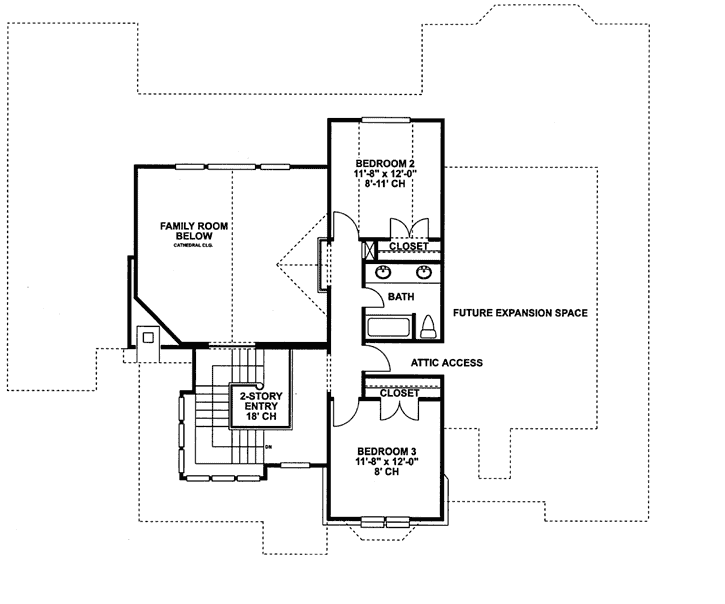 Upper/Second Floor Plan: 10-1197