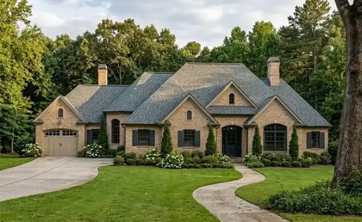 French Country house plans 10-1239 - front exterior, 2,331 sq ft, 3 bed, 2 bath house plans | Monster House Plans