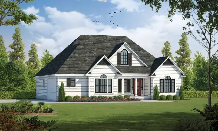 Country house plans 10-1241 - front exterior, 1,819 sq ft, 3 bed, 2 bath house plans | Monster House Plans