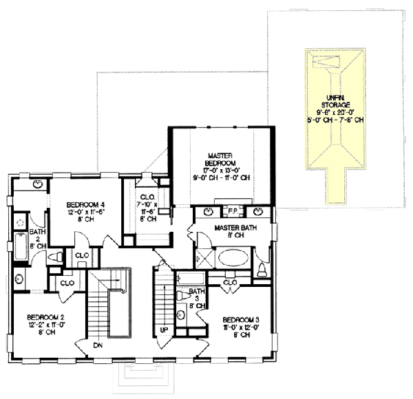 Upper/Second Floor Plan: 10-1242