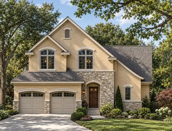 French Country house plans 10-1253 - front exterior, 1,765 sq ft, 3 bed, 2 bath house plans | Monster House Plans