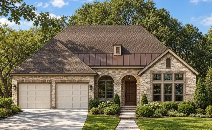European house plans 10-1265 - front exterior, 2,283 sq ft, 3 bed, 2 bath house plans | Monster House Plans