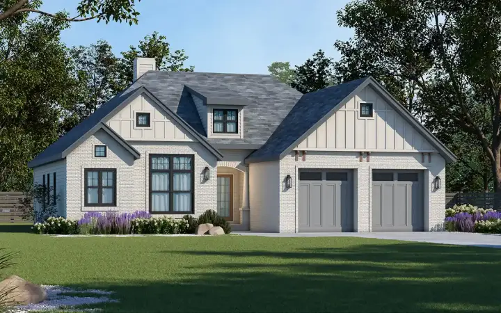 Craftsman house plans 10-1271 - front exterior, 1,335 sq ft, 2 bed, 2 bath house plans | Monster House Plans