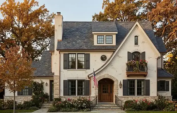 French Country house plans 10-1300 - front exterior, 3,712 sq ft, 4 bed, 2 bath house plans | Monster House Plans