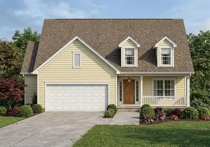 Traditional house plans 10-1330 - front exterior, 1,463 sq ft, 2 bed, 2 bath house plans | Monster House Plans