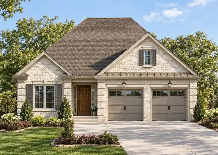 Traditional house plans 10-1343 - front exterior, 1,423 sq ft, 2 bed, 2 bath house plans | Monster House Plans