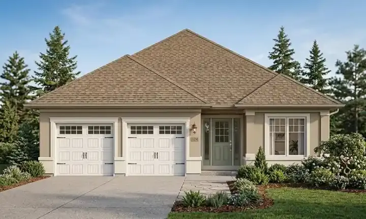 Traditional house plans 10-1347 - front exterior, 1,550 sq ft, 2 bed, 2 bath house plans | Monster House Plans