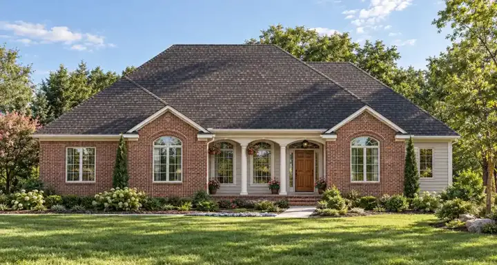 Traditional house plans 10-1348 - front exterior, 2,098 sq ft, 3 bed, 2 bath house plans | Monster House Plans