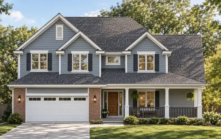 Traditional house plans 10-1353 - front exterior, 2,532 sq ft, 5 bed, 2 bath house plans | Monster House Plans