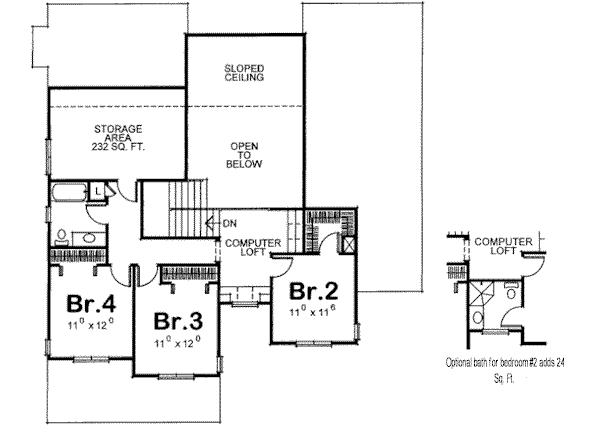 Upper/Second Floor Plan: 10-1353