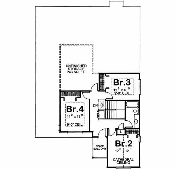Upper/Second Floor Plan: 10-1356