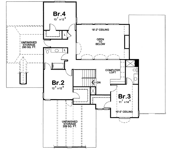 Upper/Second Floor Plan: 10-1367