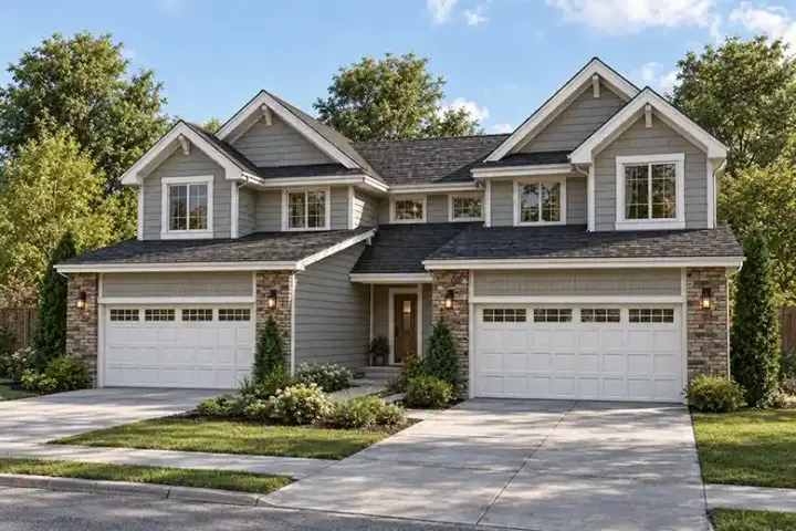 Traditional house plans 10-1388 - front exterior, 3,100 sq ft, 6 bed, 4 bath house plans | Monster House Plans