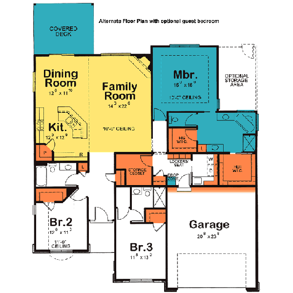 Traditional Style Home Design 10-1392