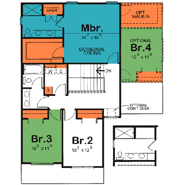 Upper/Second Floor Plan: 10-1395