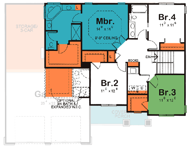 Upper/Second Floor Plan: 10-1397