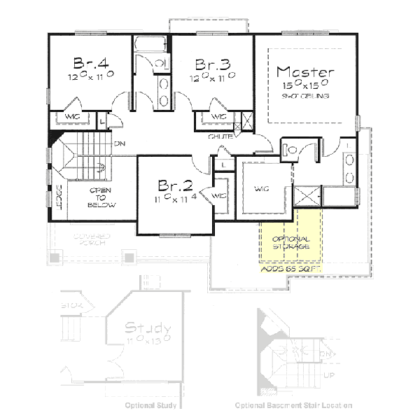 Upper/Second Floor Plan: 10-1406