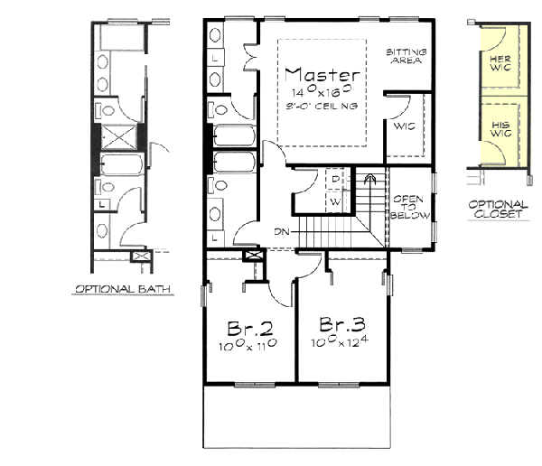 Upper/Second Floor Plan: 10-1414