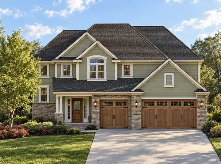 Traditional house plans 10-1426 - front exterior, 2,195 sq ft, 4 bed, 2 bath house plans | Monster House Plans