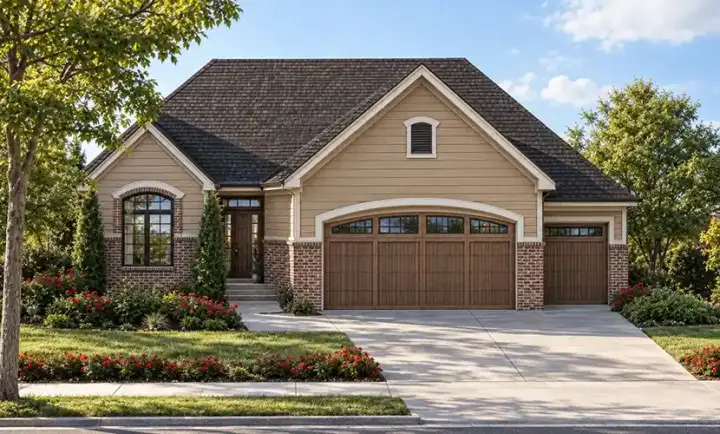 Traditional house plans 10-1430 - front exterior, 1,620 sq ft, 2 bed, 2 bath house plans | Monster House Plans