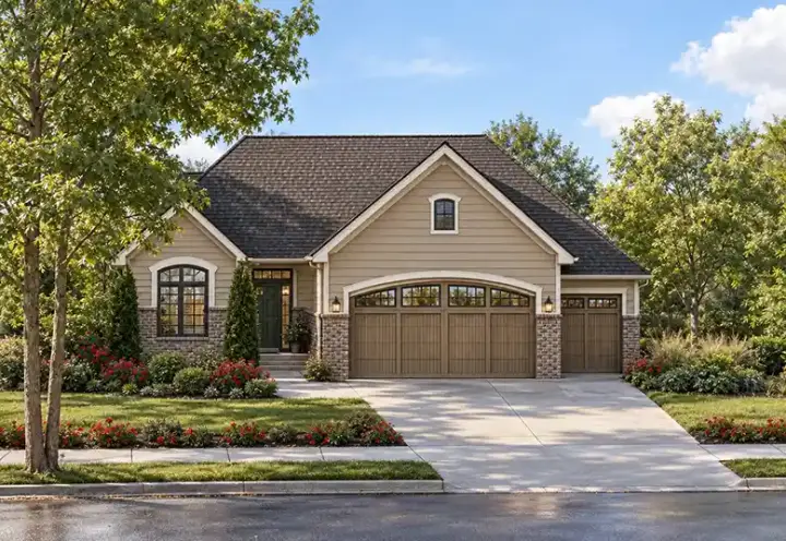 Traditional house plans 10-1433 - front exterior, 1,636 sq ft, 2 bed, 2 bath house plans | Monster House Plans