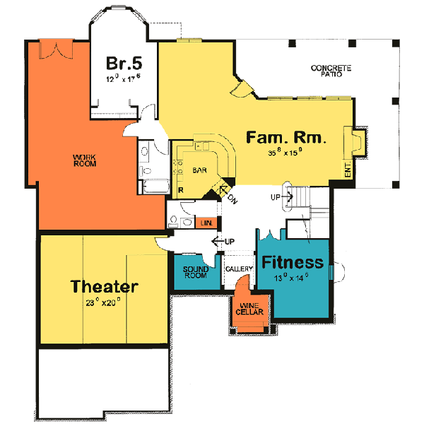 Lower Floor Plan: 10-1436