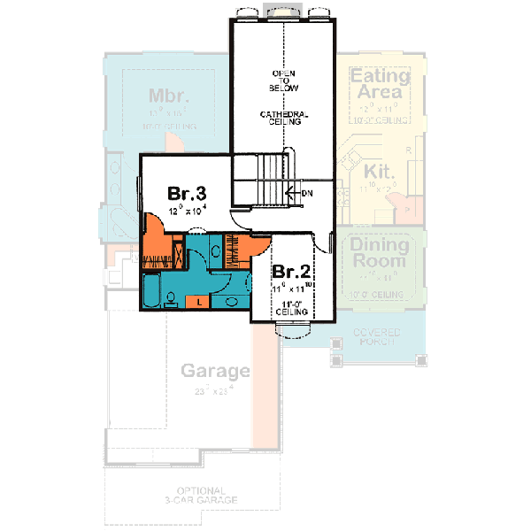 Upper/Second Floor Plan: 10-1445