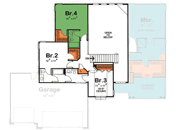 Upper/Second Floor Plan: 10-1448