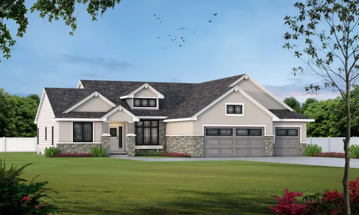 Traditional house plans 10-1452 - front exterior, 2,274 sq ft, 3 bed, 2 bath house plans | Monster House Plans