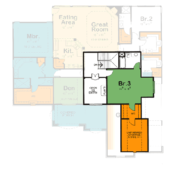 Upper/Second Floor Plan: 10-1456