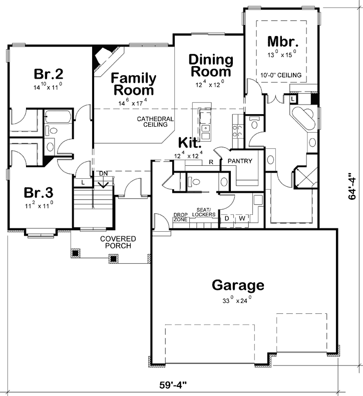 Main Floor Plan: 10-1458