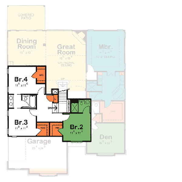 Upper/Second Floor Plan: 10-1459