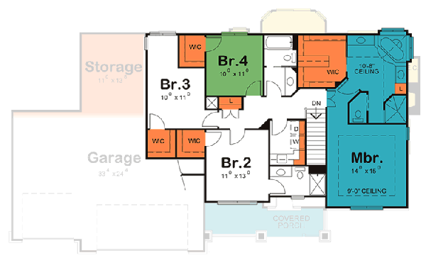 Upper/Second Floor Plan: 10-1460