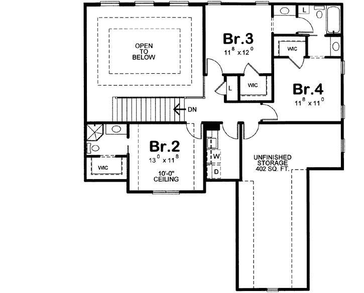 Upper/Second Floor Plan: 10-1464