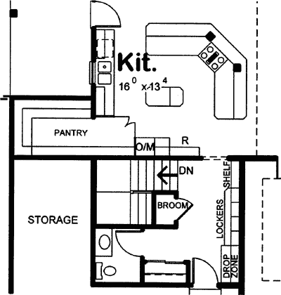 French-country Style Home Design Plan: 10-1466