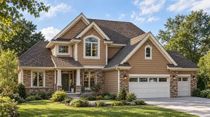 Traditional house plans 10-1473 - front exterior, 2,736 sq ft, 4 bed, 2 bath house plans | Monster House Plans