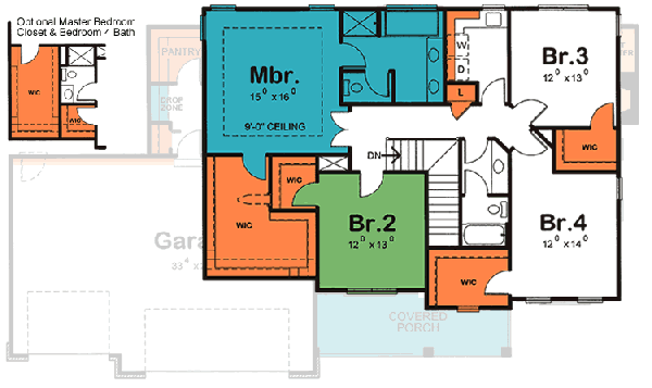 Upper/Second Floor Plan: 10-1474