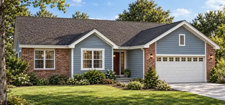 Traditional house plans 10-1476 - front exterior, 1,719 sq ft, 3 bed, 2 bath house plans | Monster House Plans