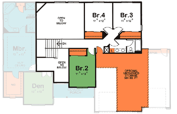 Upper/Second Floor Plan: 10-1484