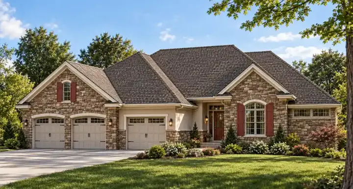 European house plans 10-1493 - front exterior, 2,081 sq ft, 3 bed, 2 bath house plans | Monster House Plans