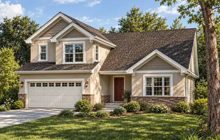 Traditional house plans 10-1496 - front exterior, 1,638 sq ft, 4 bed, 2 bath house plans | Monster House Plans