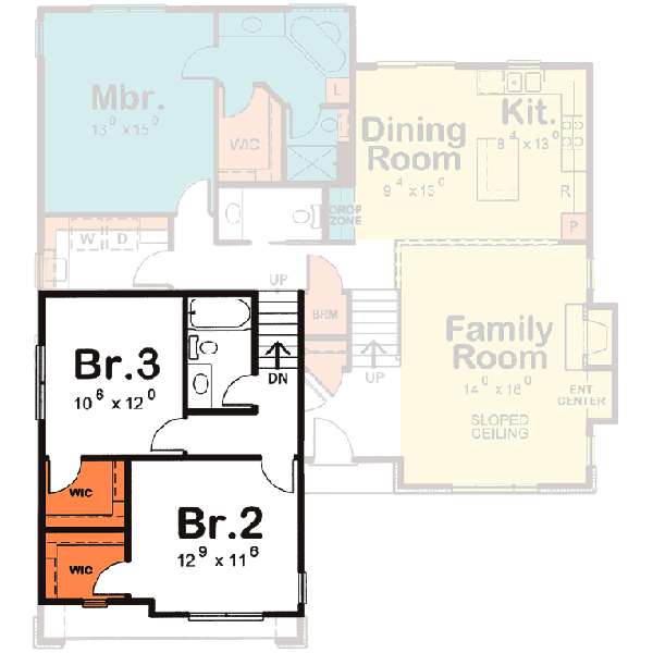 Upper/Second Floor Plan: 10-1496