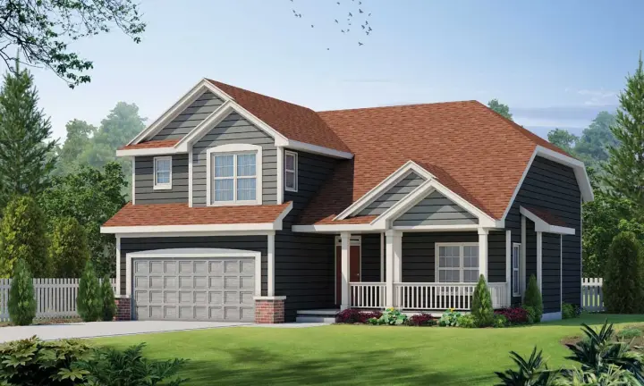 Traditional house plans 10-1497 - front exterior, 1,638 sq ft, 3 bed, 2 bath house plans | Monster House Plans